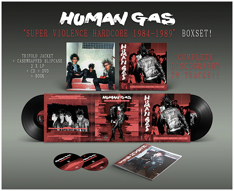 Human Gas - Super Violence Hardcore '84-89" - Boxset (2LP, CD, DVD)