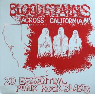 v/a BLOODSTAINS ACROSS CALIFORNIA - 20 ESSENTIAL PUNK ROCK BLASTS - LP